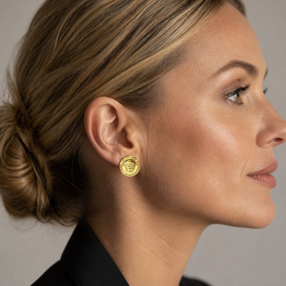 Versace Bold Statement Earrings Style 8 | New with Box - Picture 9 of 9